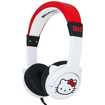 Hello Kitty - Hörlurar Kids 3-10 år - Röda/Vita