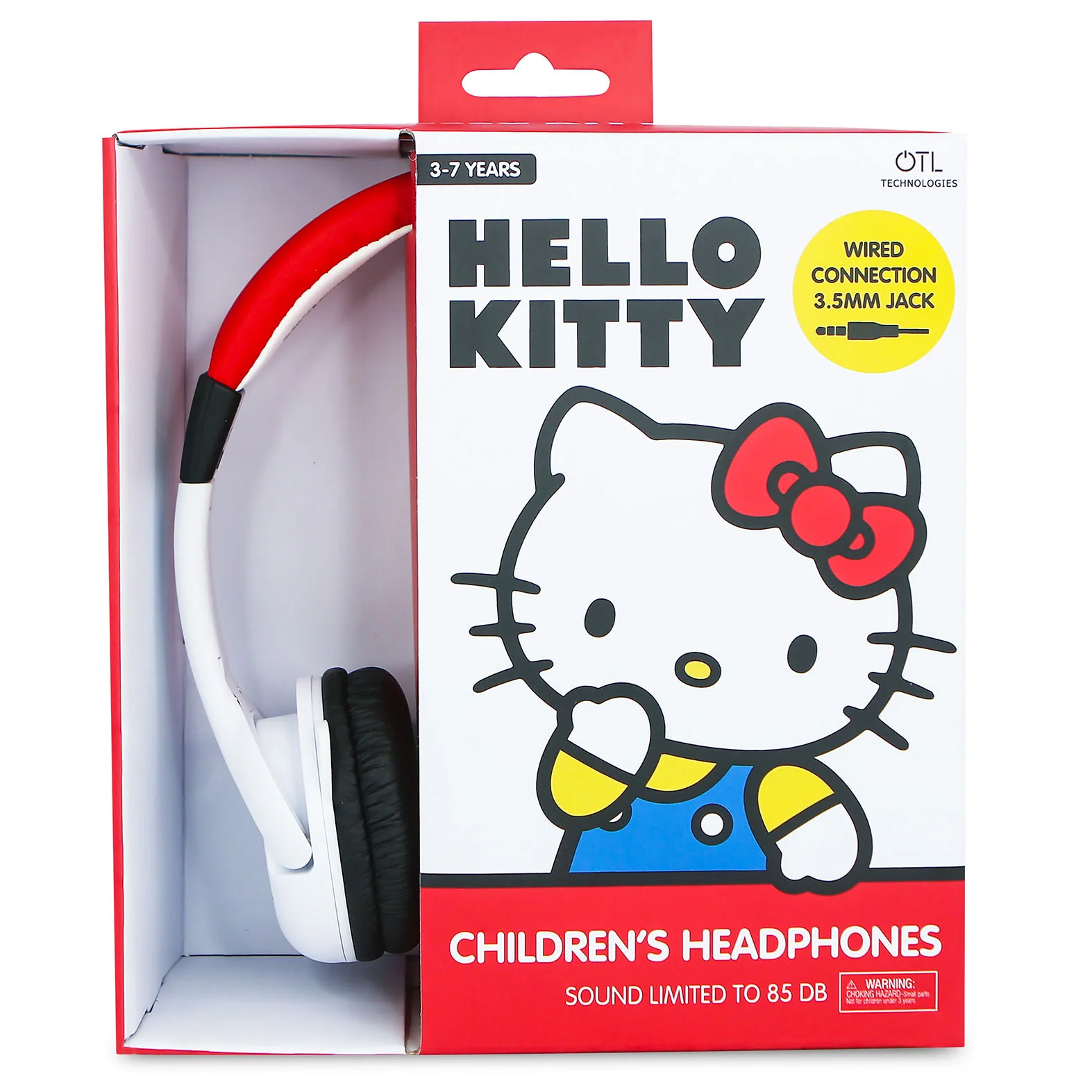 Hello Kitty - Hörlurar Kids 3-10 år - Röda/Vita - 4
