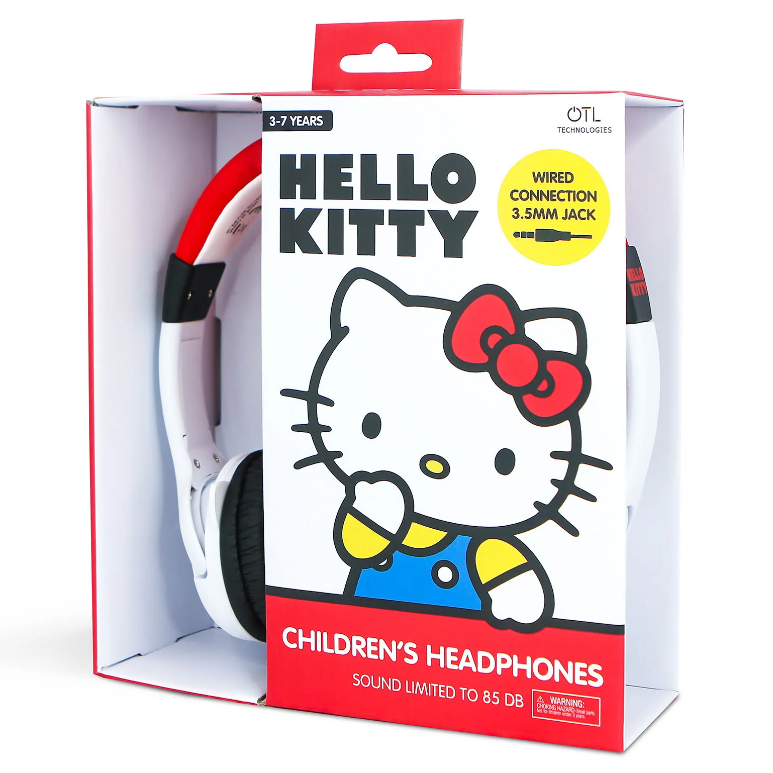 Hello Kitty - Hörlurar Kids 3-10 år - Röda/Vita - 7