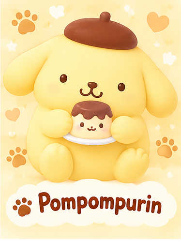 Pompompurin från Sanrio - kawaii produkter