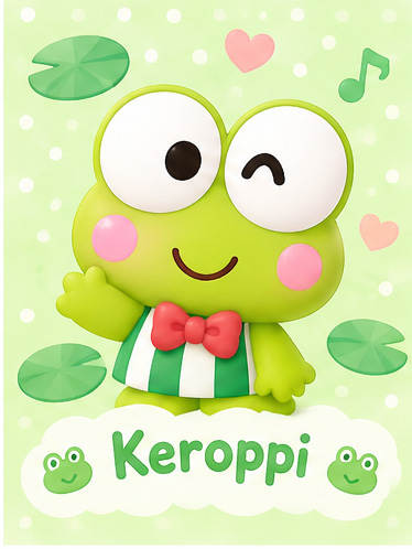 Keroppi från Sanrio - kawaii produkter