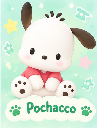Pochacco från Sanrio - kawaii produkter