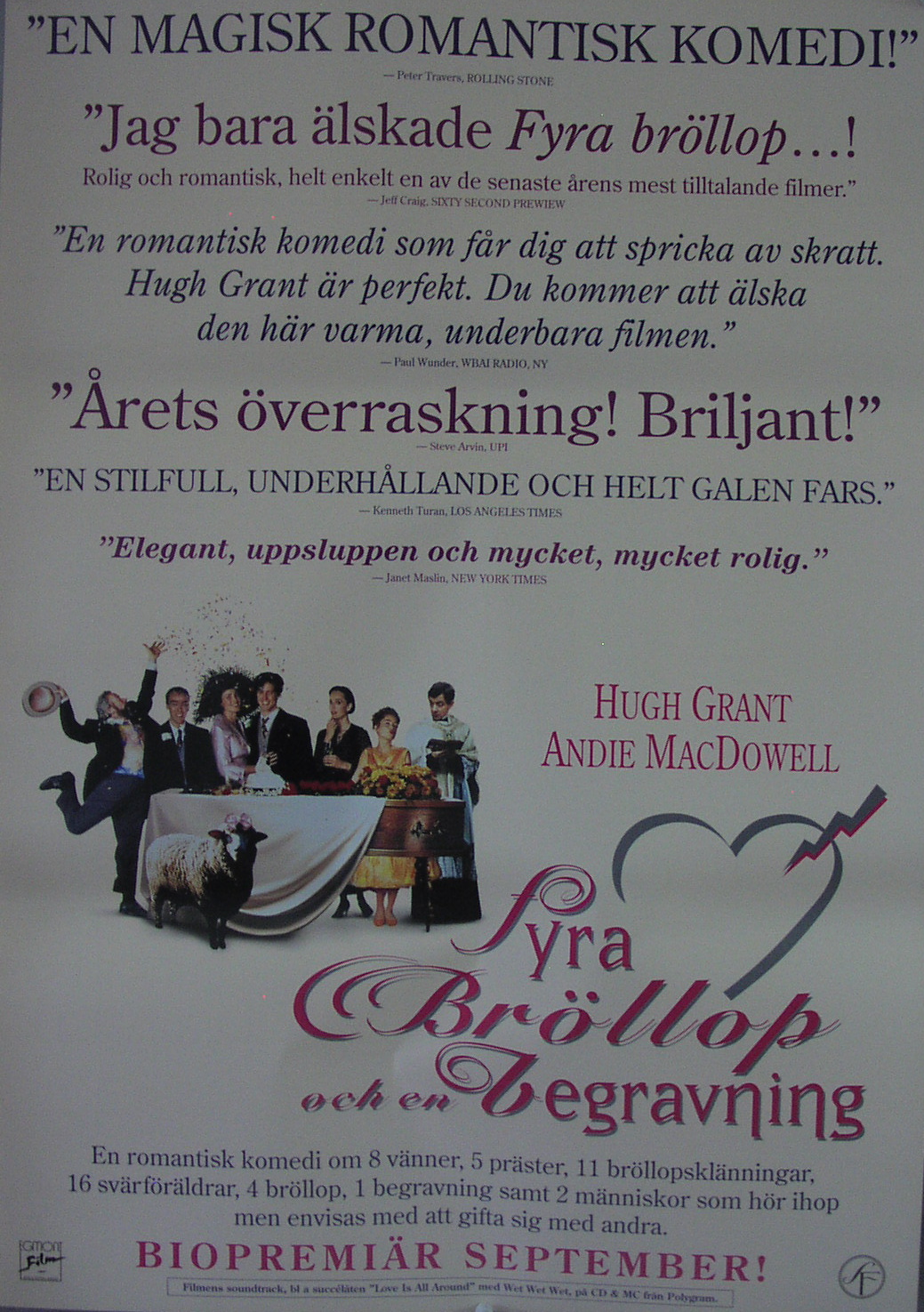 Fyra bröllop och en begravning