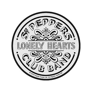 The Beatles Sgt. Peppers Drum White Circular Patch