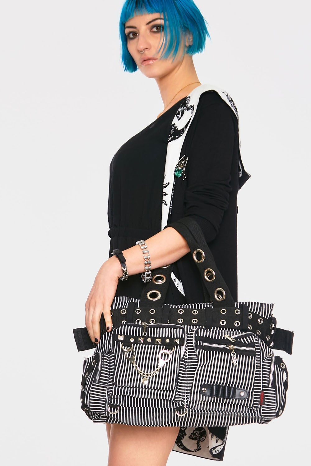  Handcuffs White Striped Bag Defekt - 3