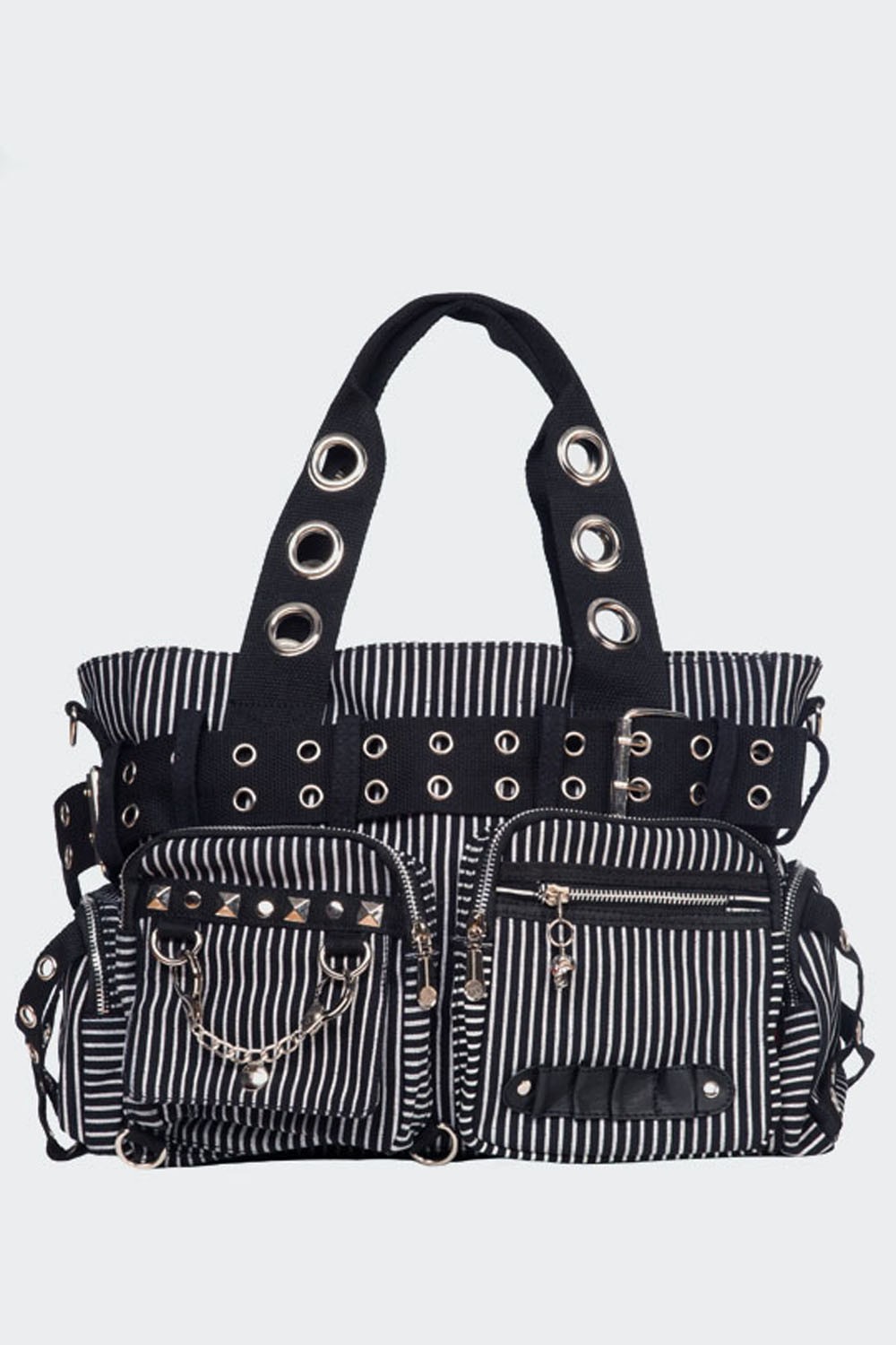  Handcuffs White Striped Bag Defekt