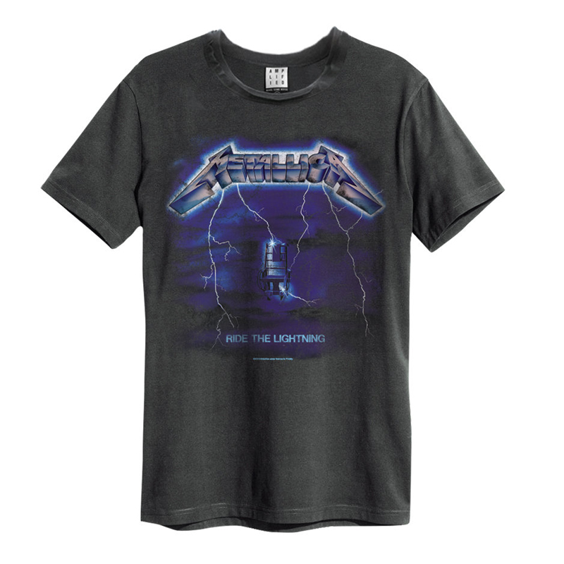 Metallica Ride The Lightning Charcoal Amplified Vintage T-Shirt
