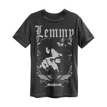 Motorhead Lemmy 1945 Amplified Vintage Charcoal T-Shirt