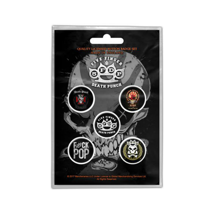 Five Finger Death Punch 5FDP Badge Pack