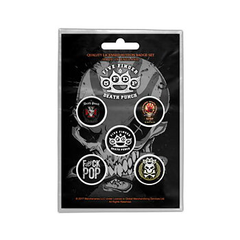 Five Finger Death Punch 5FDP Badge Pack