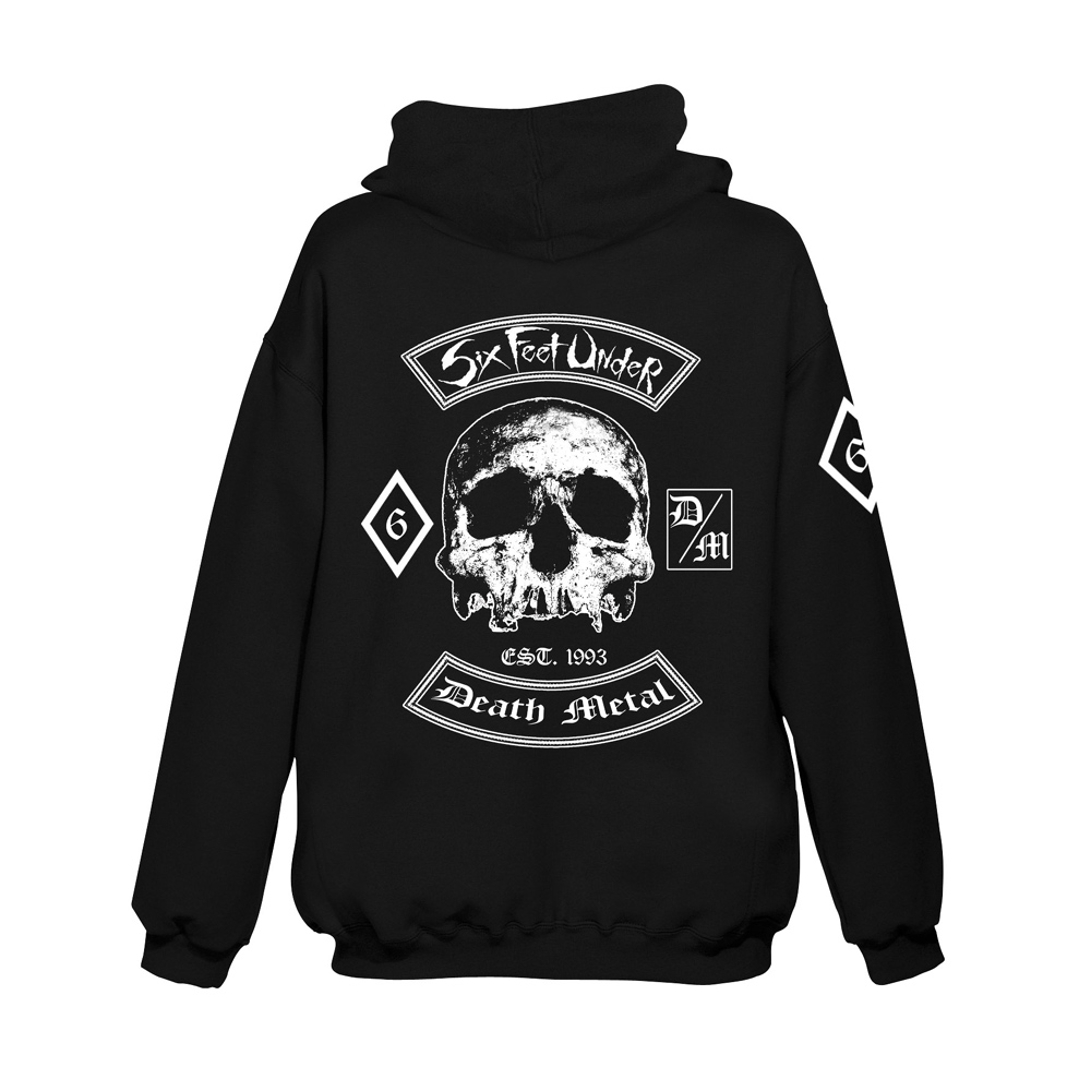 Six Feet Under Death Metal Zip Hoodie Rockzone