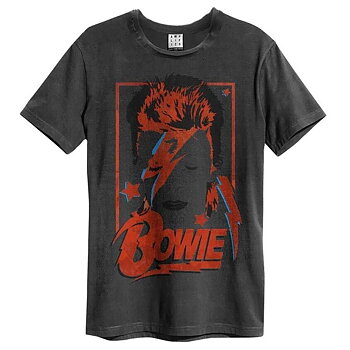 David Bowie Aladdin Sane Amplified Vintage Charcoal T-Shirt