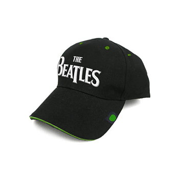 The Beatles Logo Drop T Apple Green/Black Cap