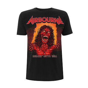 Airbourne Breakin Outta Hell Skeleton T-Shirt