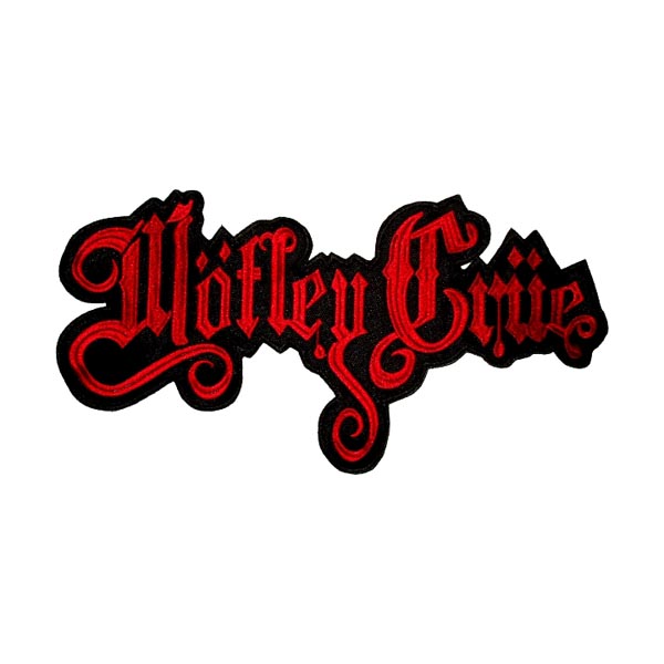 Motley Crue Logo Red Cut Out Patch - Rockzone