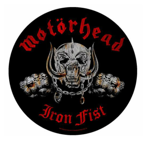 Motorhead Iron Fist Circular Backpatch