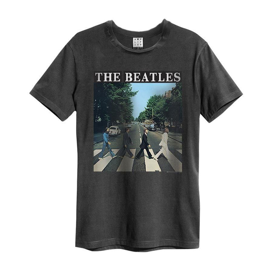 The Beatles Abbey Road Amplified Vintage Charcoal T-Shirt