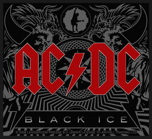 Woven Patch Black Ice AC/DC 