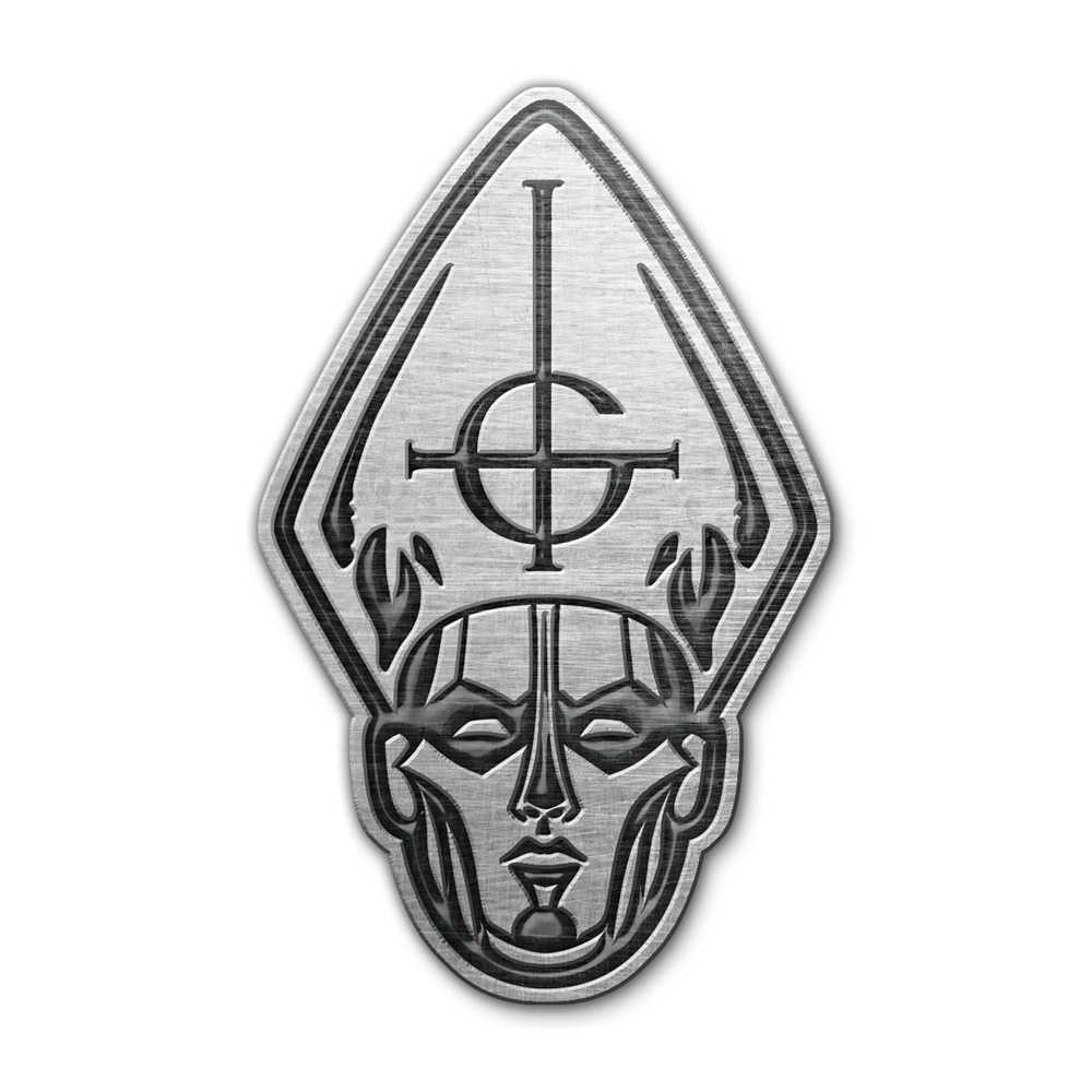 Ghost Papa Head Pin Badge