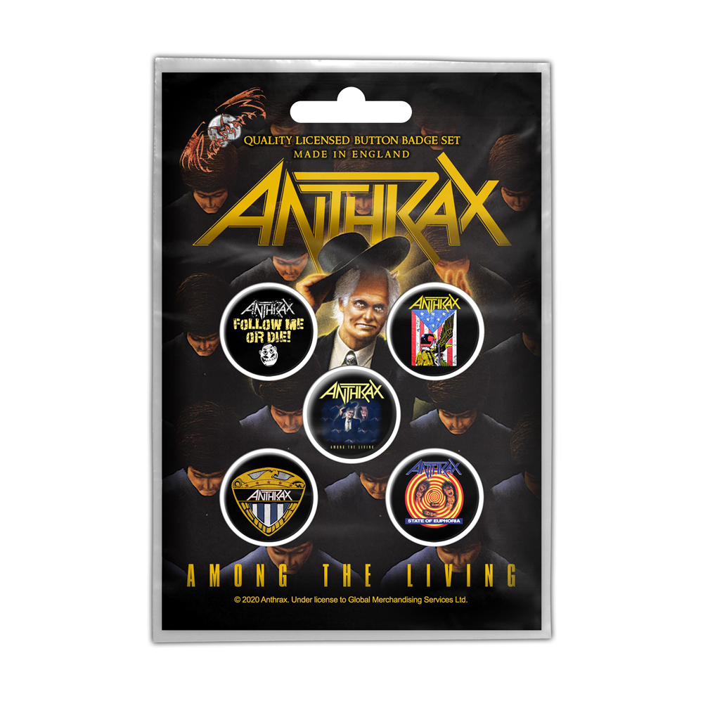 Anthrax Among The Living Badge Pack