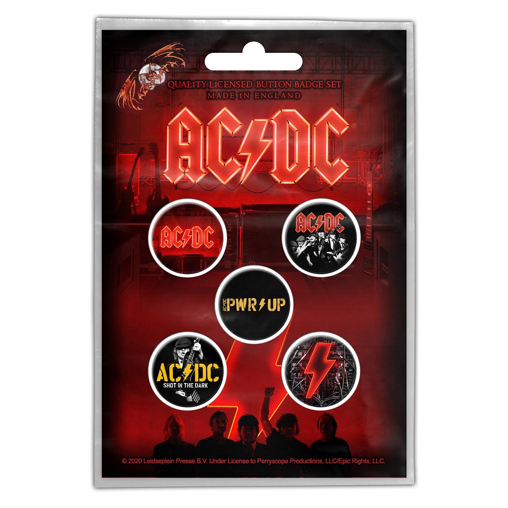AC/DC PWR UP Badge Pack