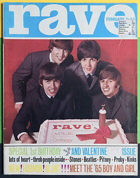 RAVE - Feb 1965 BEATLES omslag