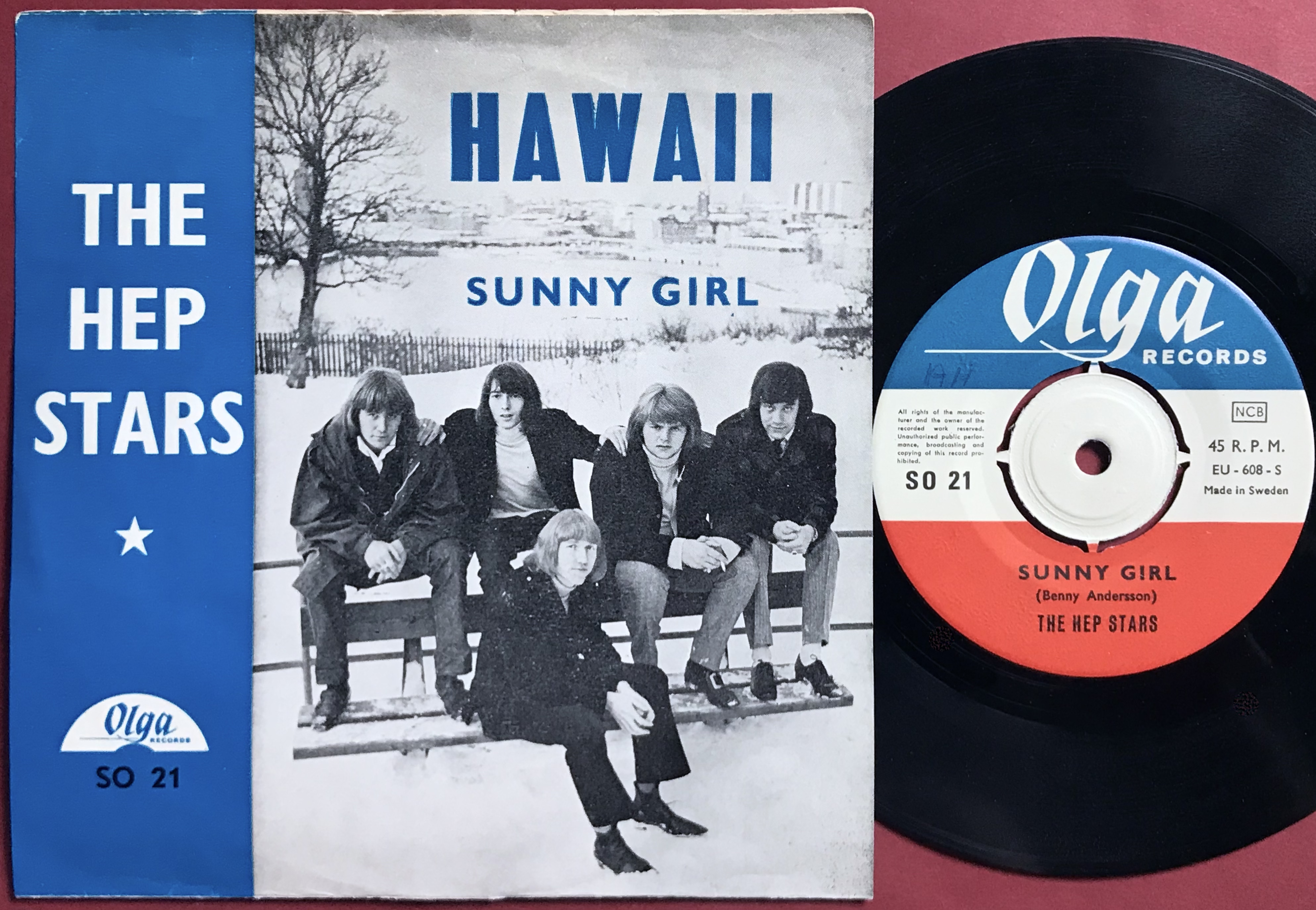 HEP STARS - Sunny girl TRYCKT insida Swe PS 1966 - 3