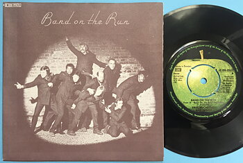 PAUL McCARTNEY & WINGS - Band on the run 7" Swe PS 1973