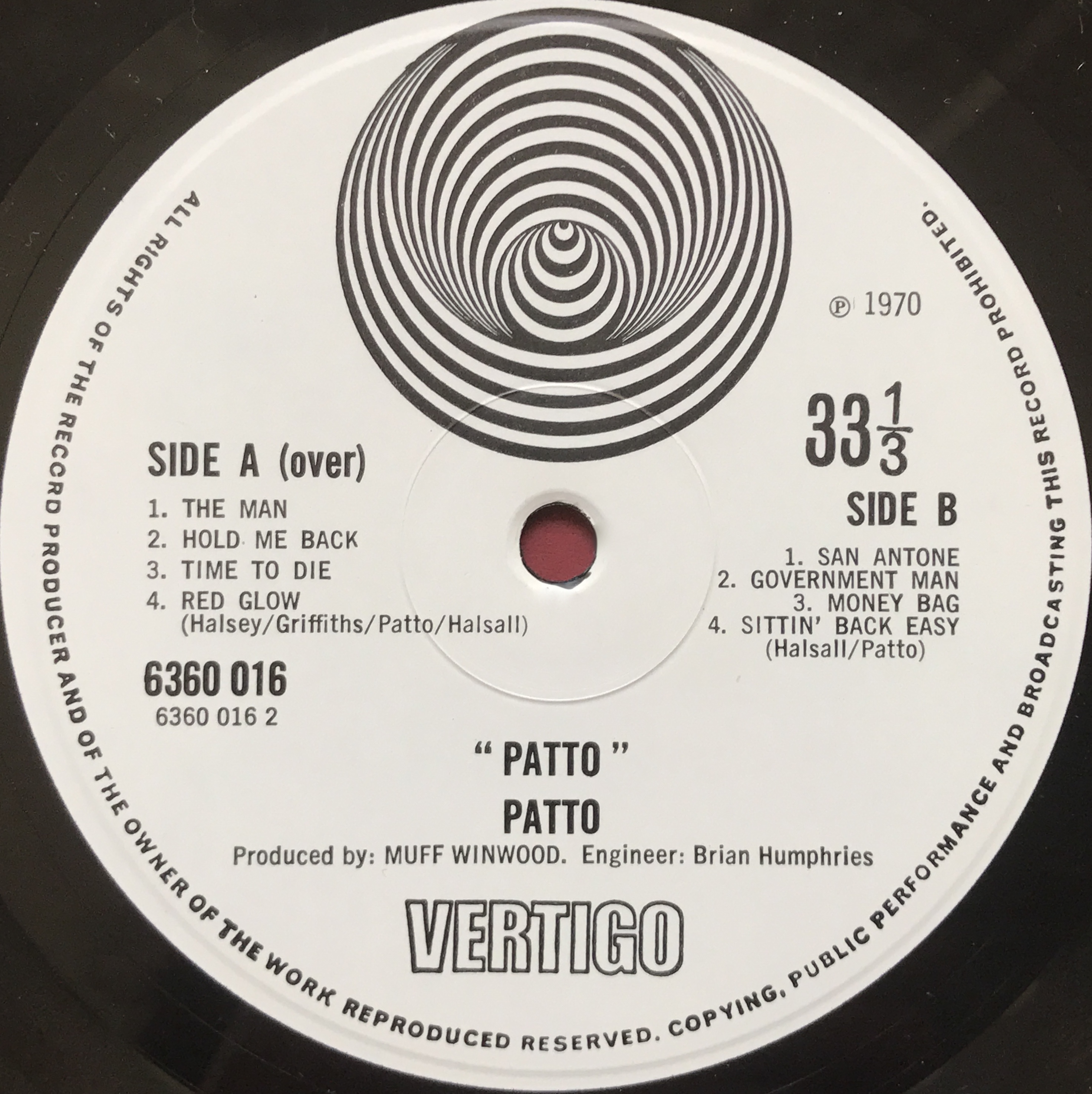 PATTO - "same" UK-orig Vertigo LP 1970 - 4