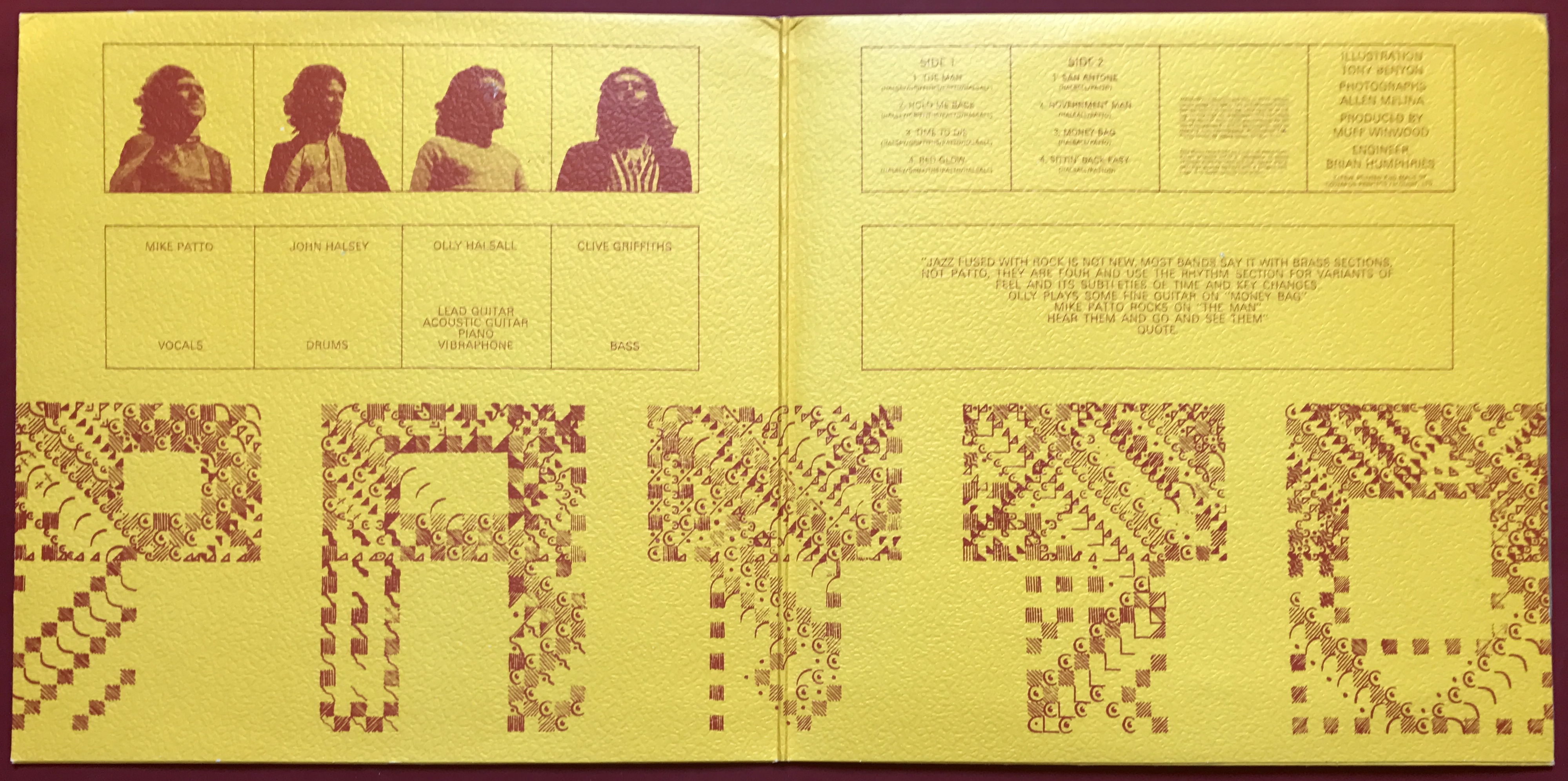 PATTO - "same" UK-orig Vertigo LP 1970 - 3