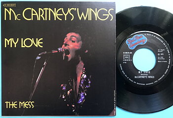 PAUL McCARTNEY & WINGS (Beatles) My love 7" Fransk PS 1973