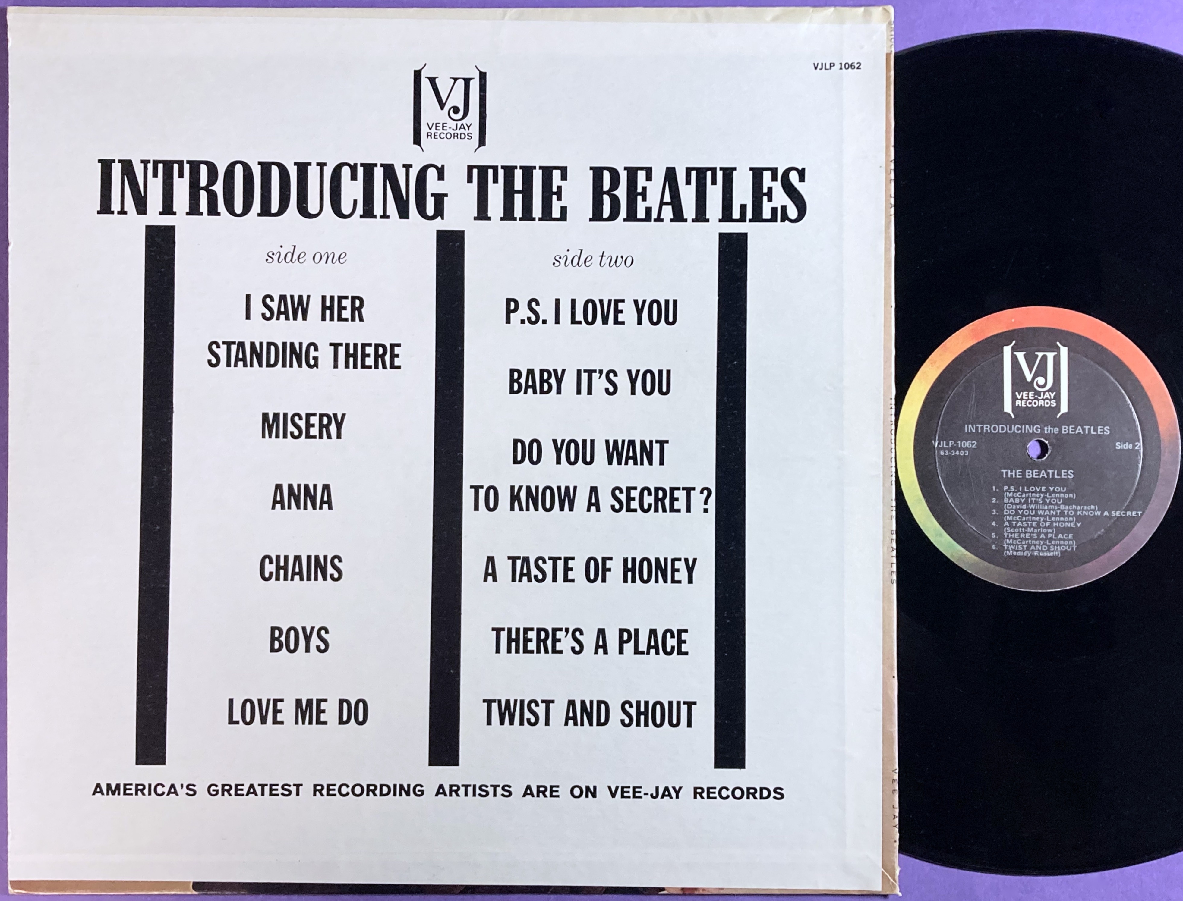BEATLES - Introducing The Beatles US LP 1963 - 2