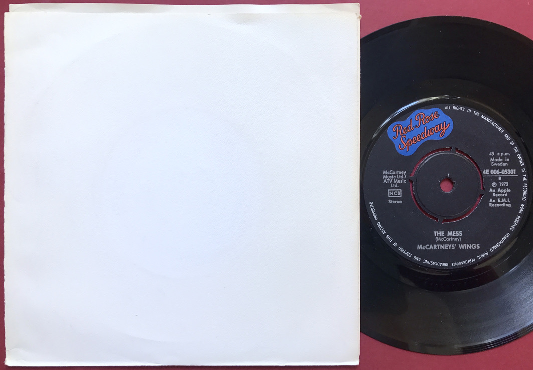 PAUL McCARTNEY & WINGS (Beatles) My love 7" Swe PS 1973 - 2