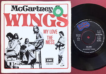 PAUL McCARTNEY & WINGS (Beatles) My love 7" Swe PS 1973