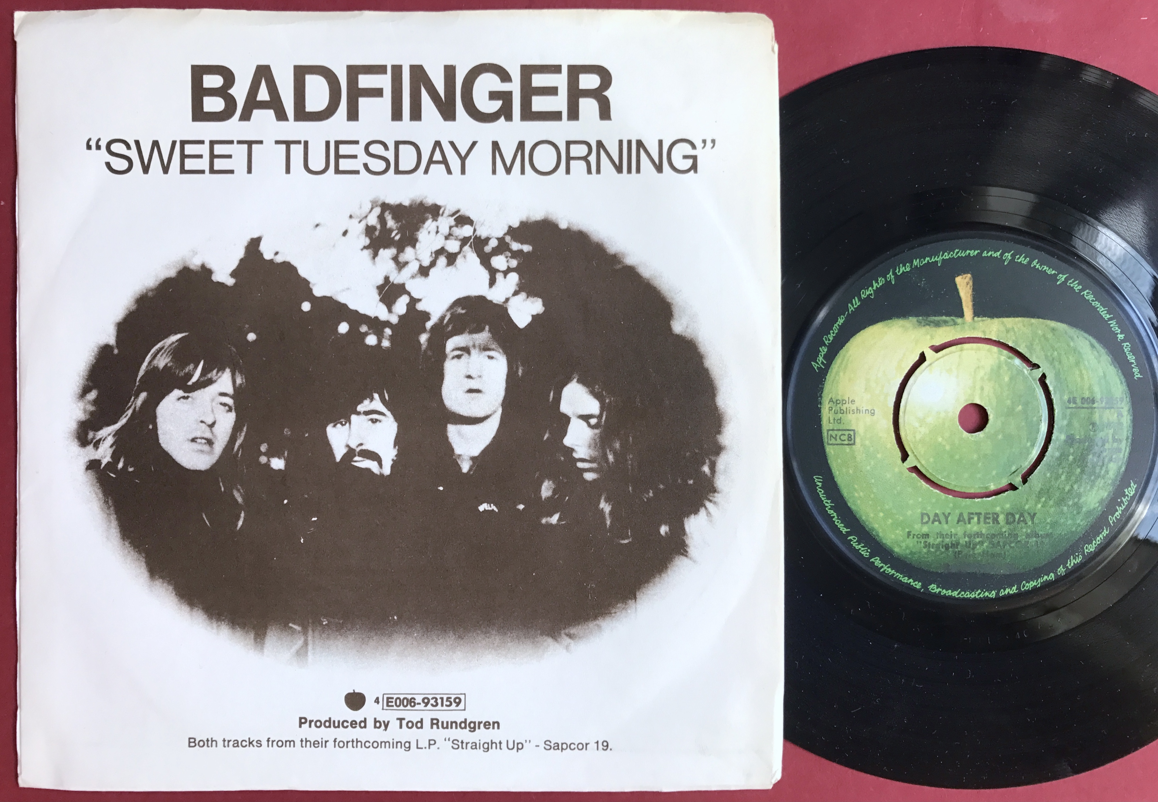 BADFINGER - Day after day 7" Swe PS 1972