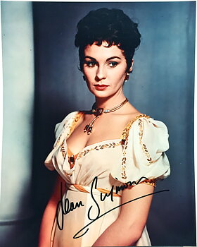 JEAN SIMMONS - Real autograph on real photo!