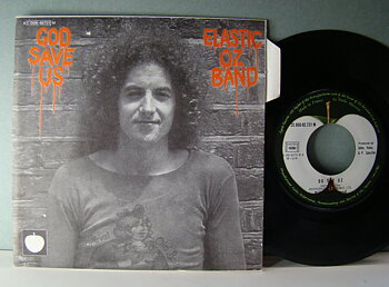 BILL ELLIOT PLASTIC OZ BAND God save us 7" Fra 1970