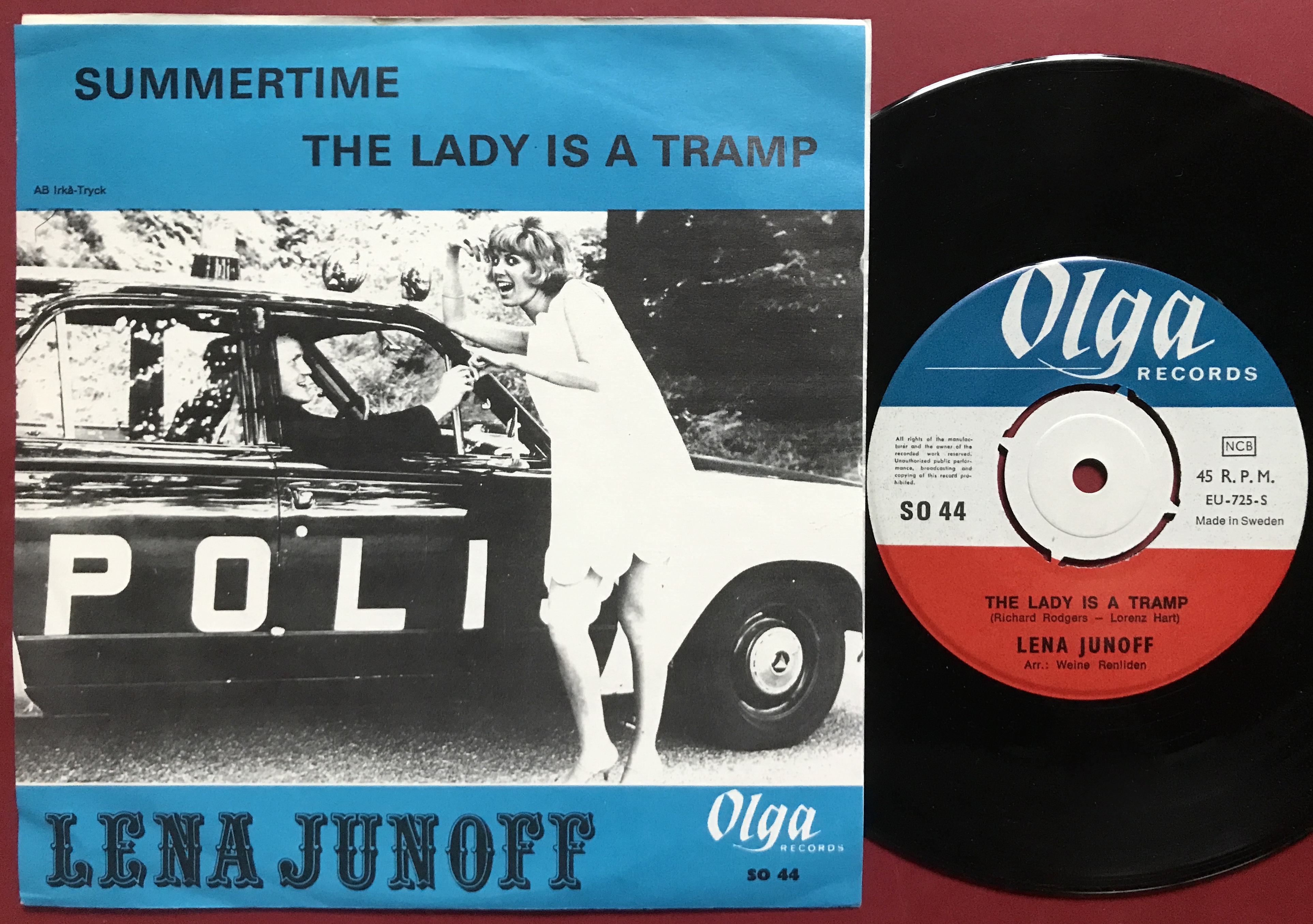 LENA JUNOFF - Summertime Swe PS 1967 - 2