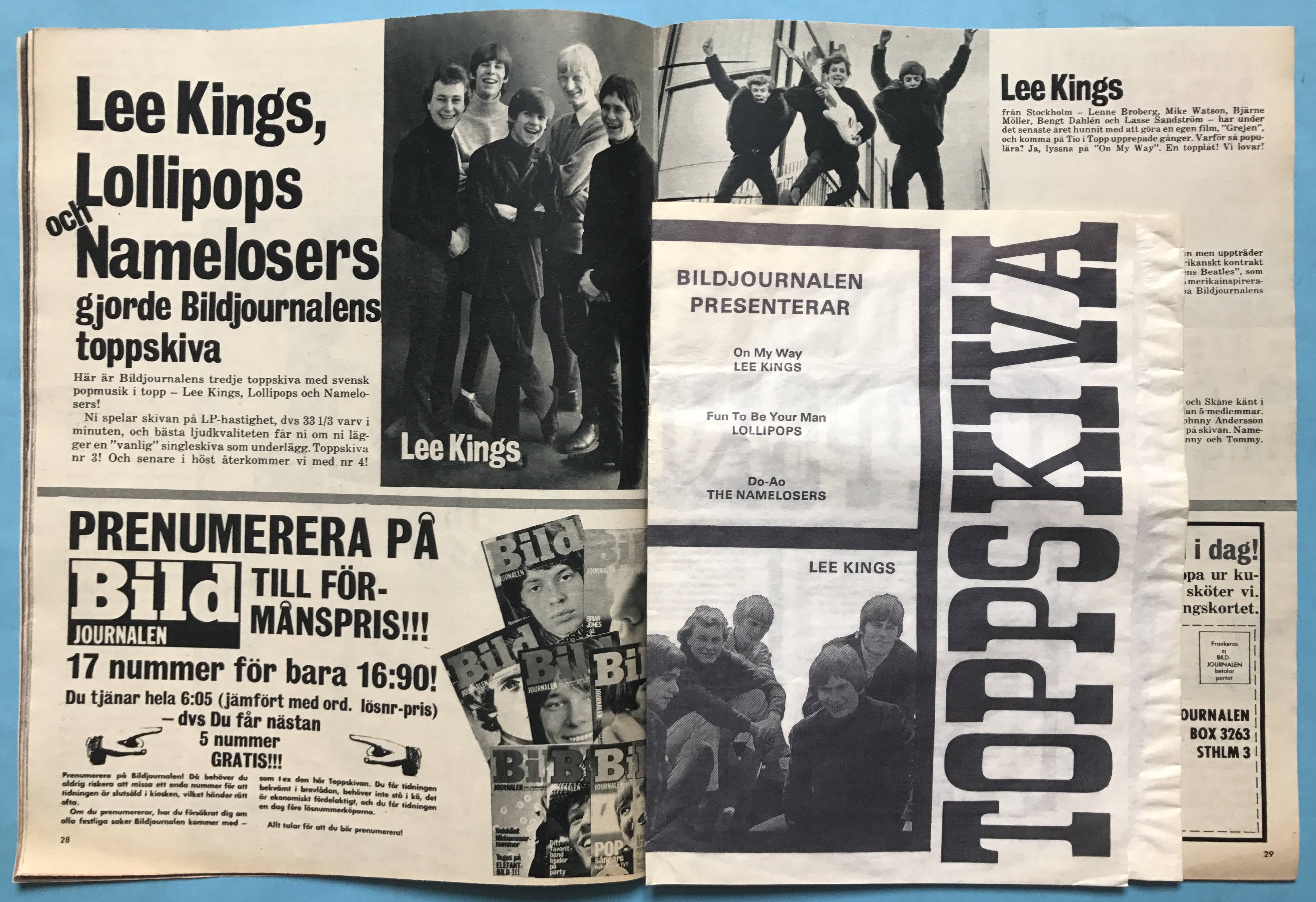 BILDJOURNALEN - nr 36 1966 med TOPPSKIVA FLEXI PS - 4
