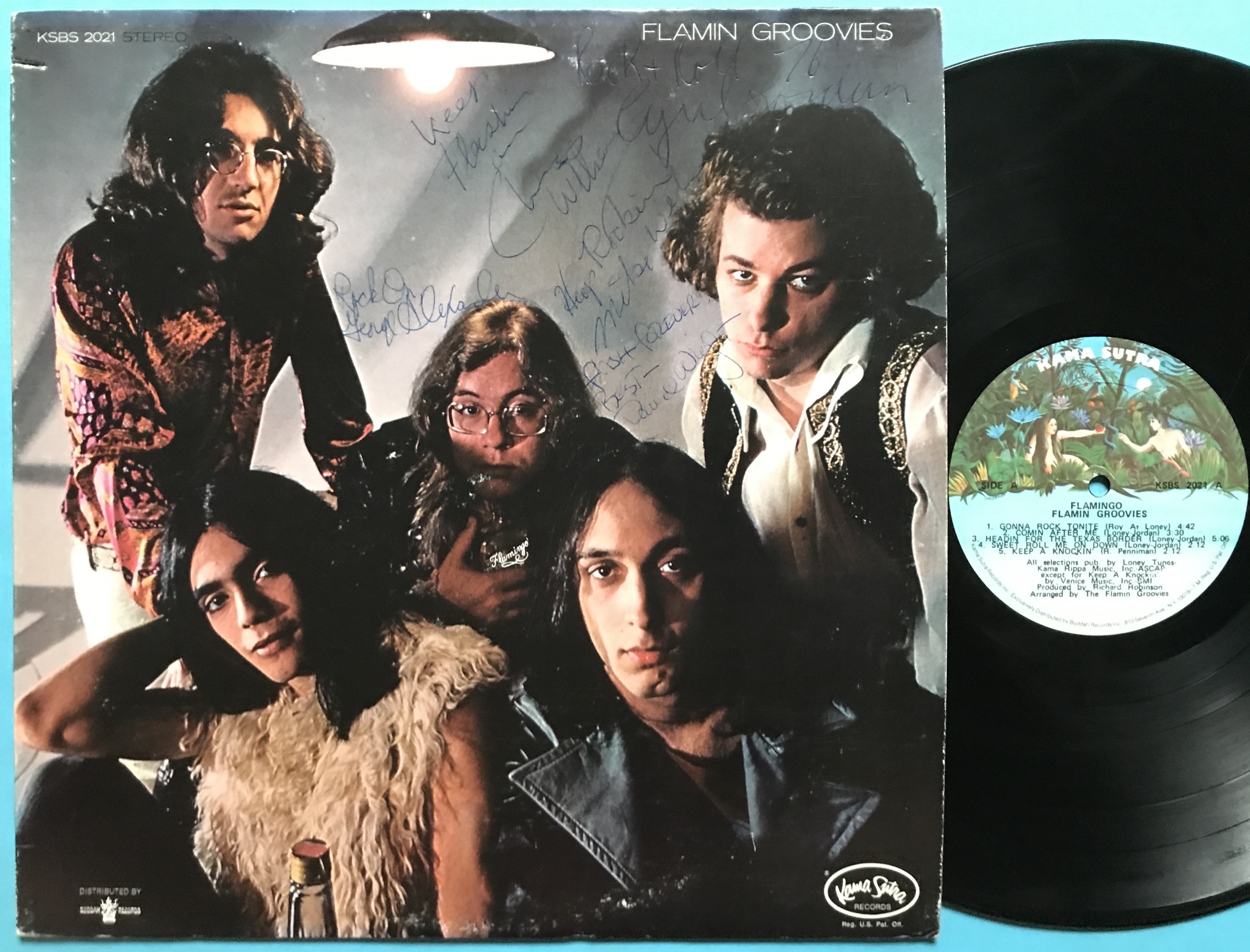 FLAMIN´ GROOVIES - Flamingo US-orig SIGNED LP 1971  - 4