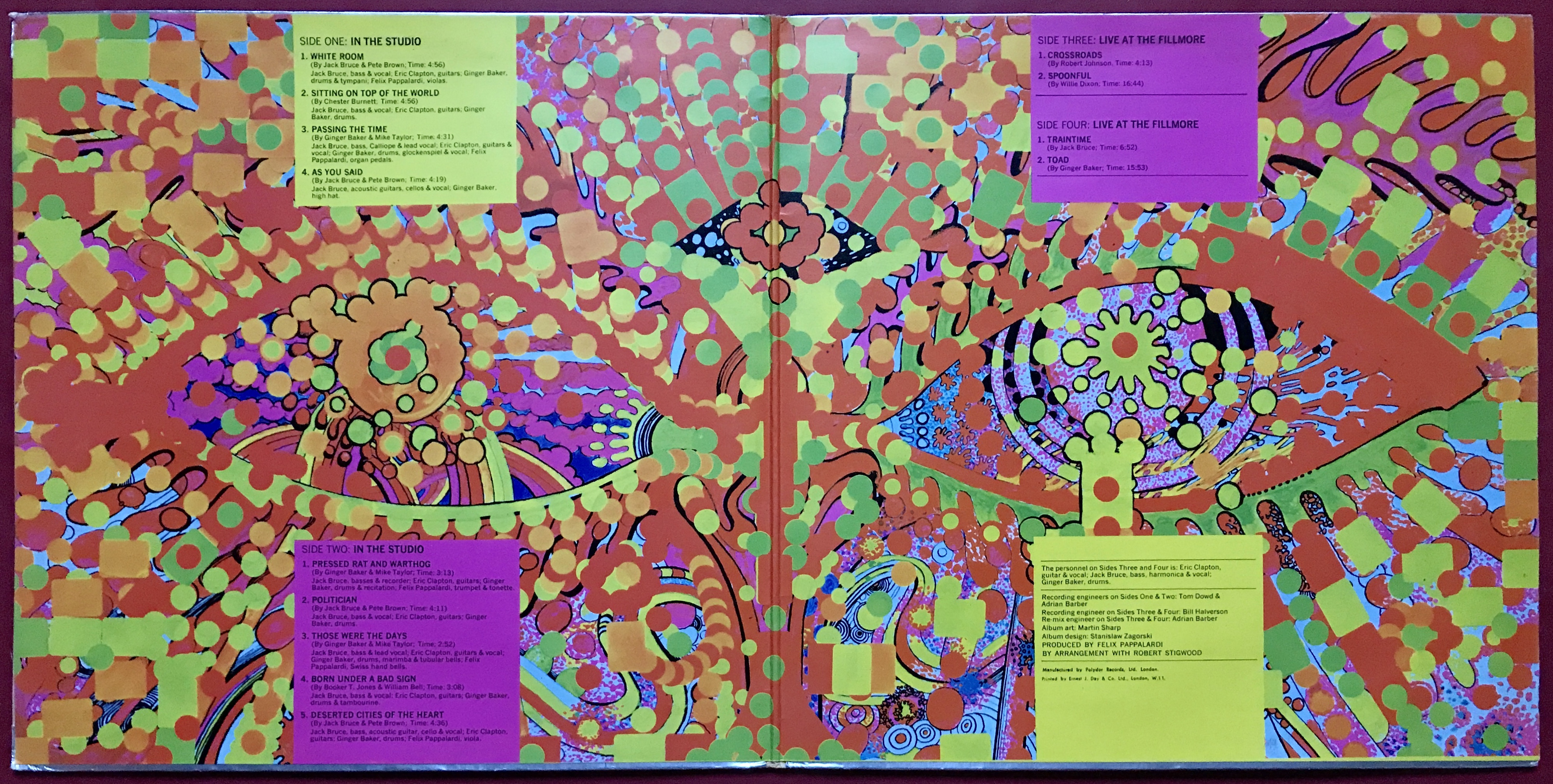 CREAM - Wheels of fire UK-orig 2LP 1968 - 3