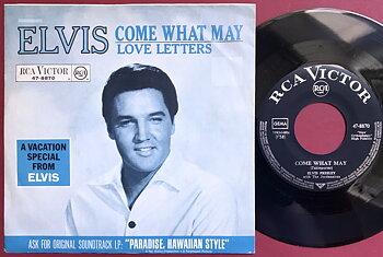 ELVIS PRESLEY - Come what may 7" Ger PS 1966