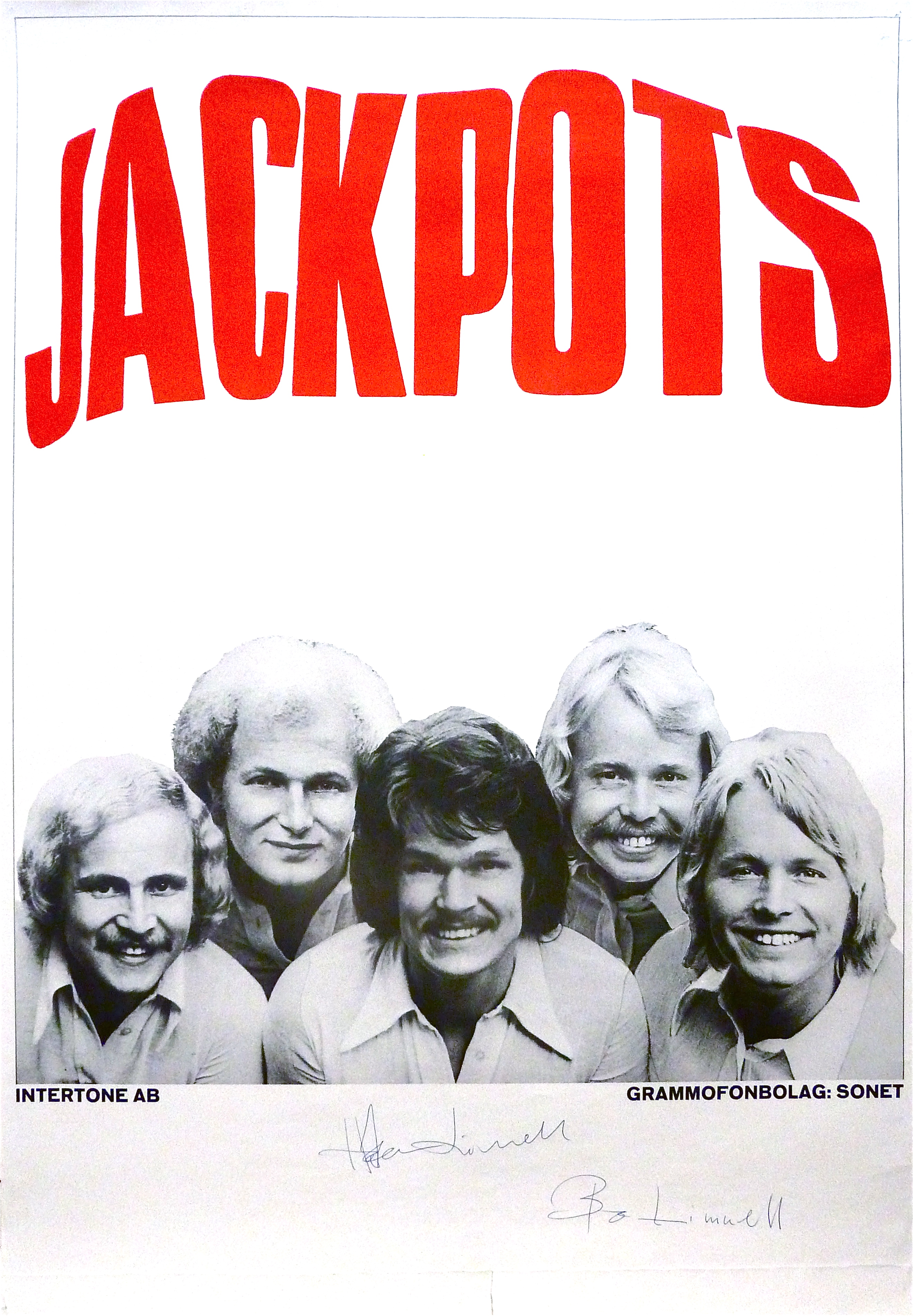 JACKPOTS (1970´s) - Tour poster