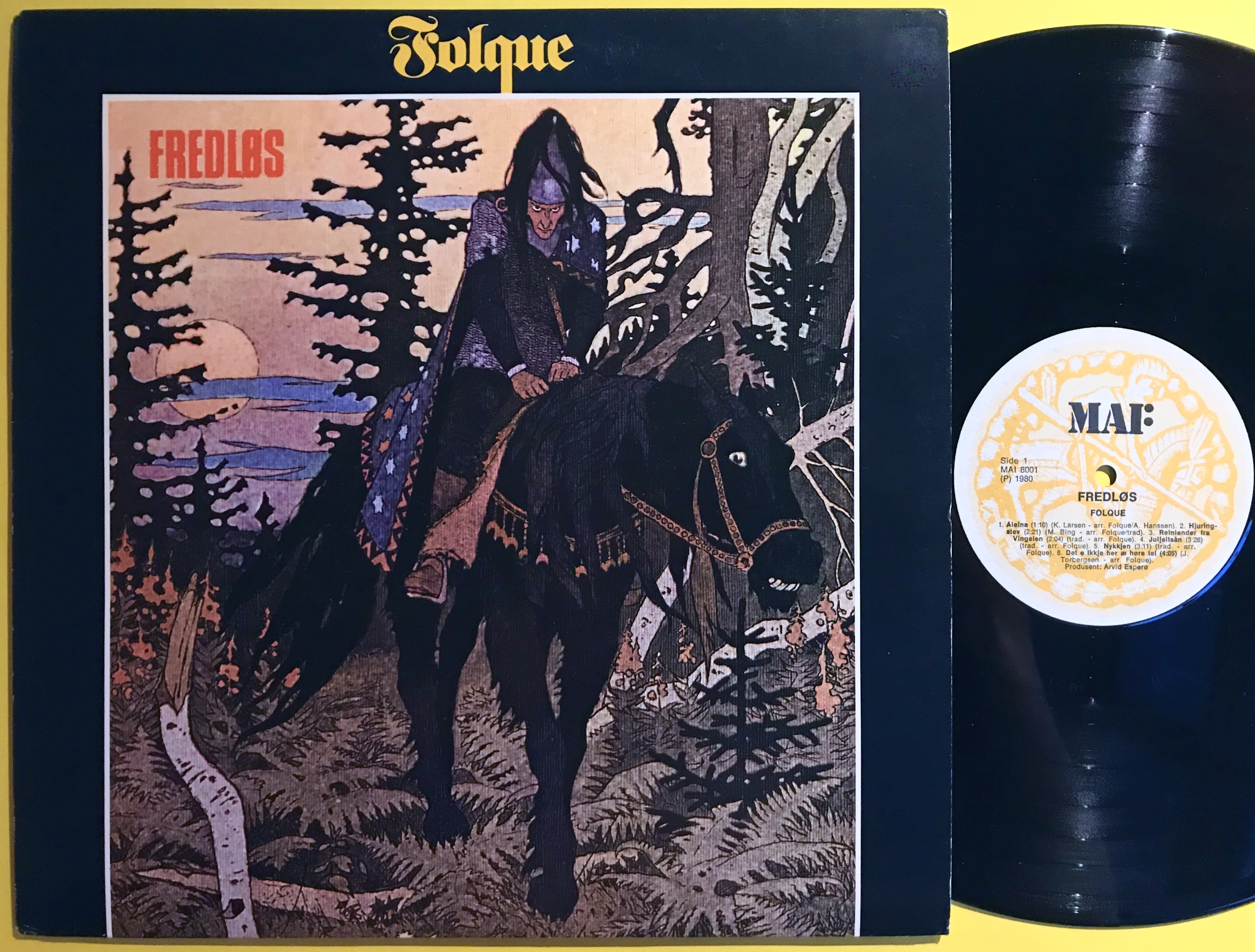 FOLQUE - Fredlös Norsk orig LP 1980
