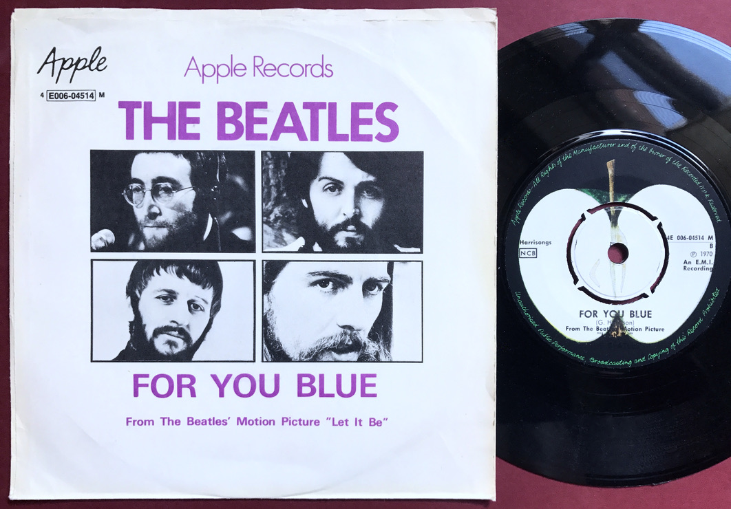 BEATLES - The long and winding road 7" Swedish PS 1970 - 2