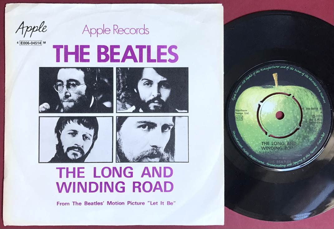 BEATLES - The long and winding road 7" Swedish PS 1970