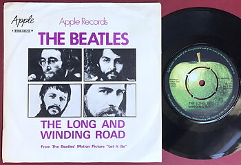 BEATLES - The long and winding road 7" Swedish PS 1970