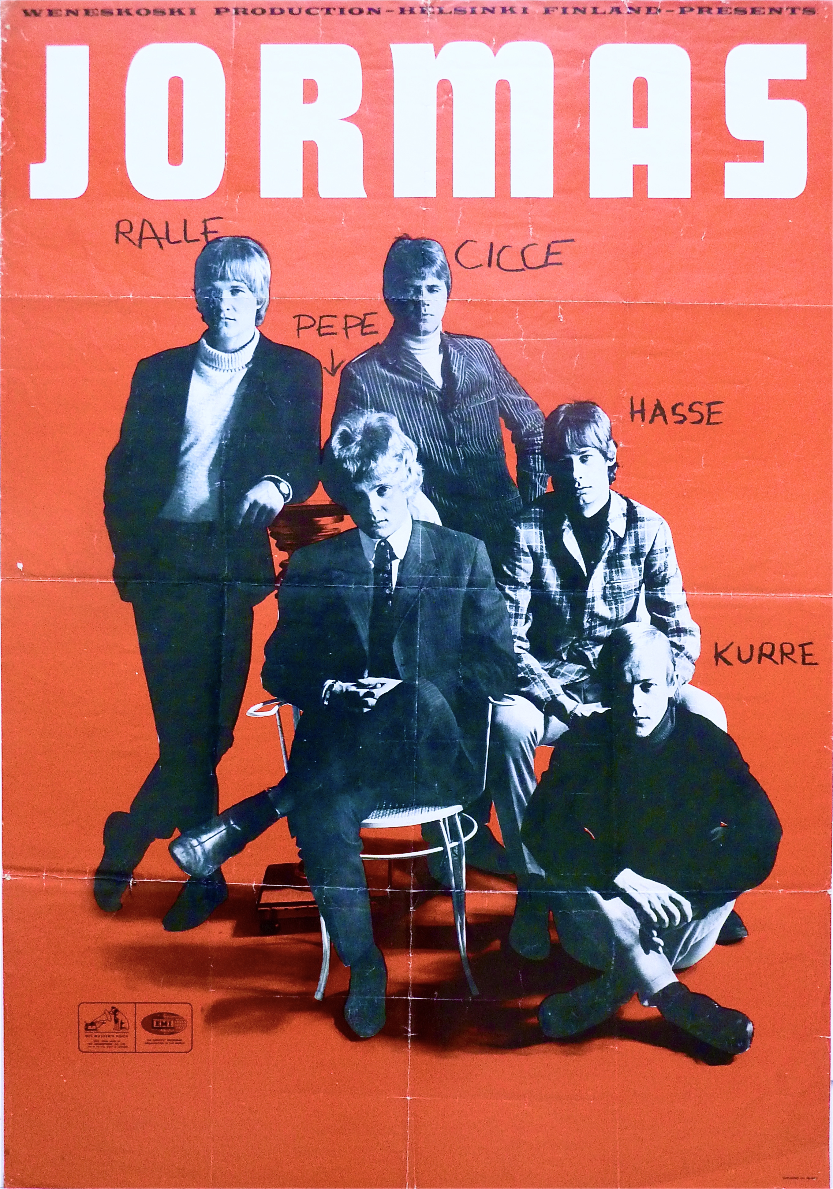 JORMAS (1966-67) - Promo / Turné? affisch