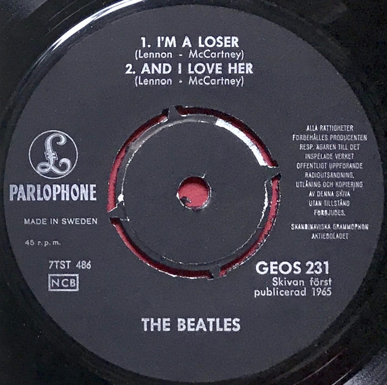 BEATLES - Rock and roll music +3 Swe EP 1965 - 4