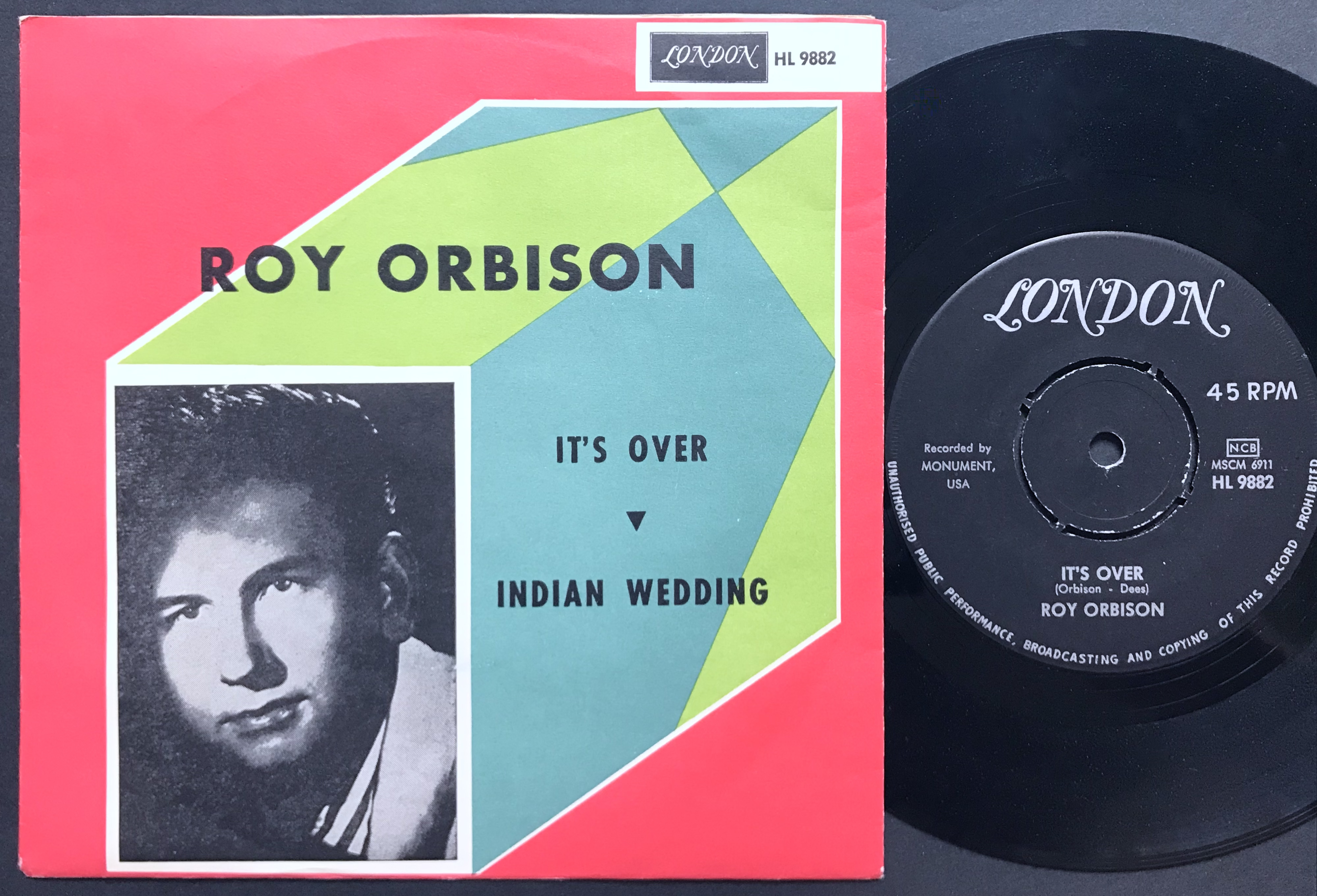 ROY ORBISON -  It´s over Swe PS 1963